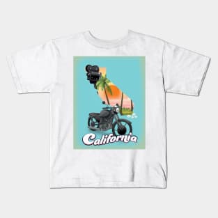 Vintage Californian travel poster Kids T-Shirt